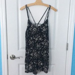 American Eagle Black and White Romper